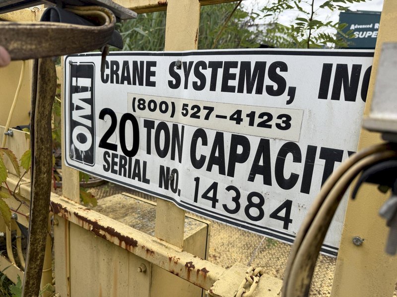 20 TON &amp; 5 TON R&amp;M SPACEMASTER OVERHEAD BRIDGE CRANE HOIST: STOCK #24064