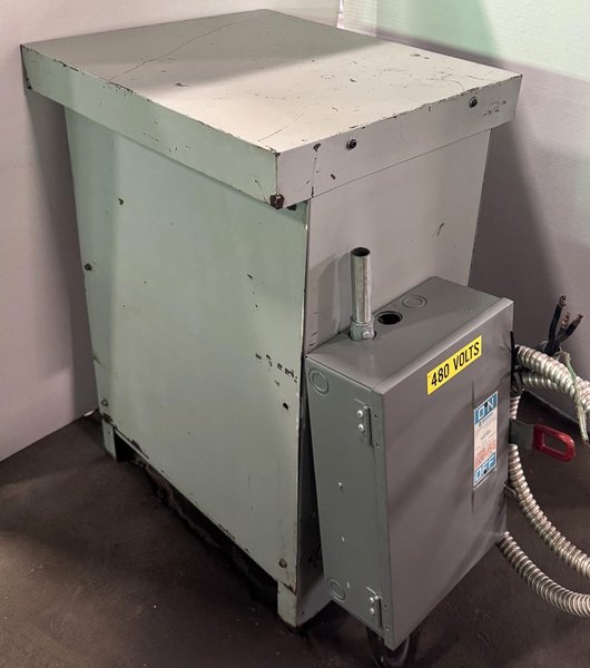 45 KVA MagneTek Three Phase Transformer, H.V. 480, L.V. 240/120 CT