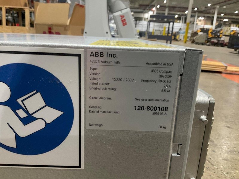 2016 ABB IRB120 W IRC 5 COMPACT ROBOT NEW IN CRATE W/ DSQC 679 PENDANT