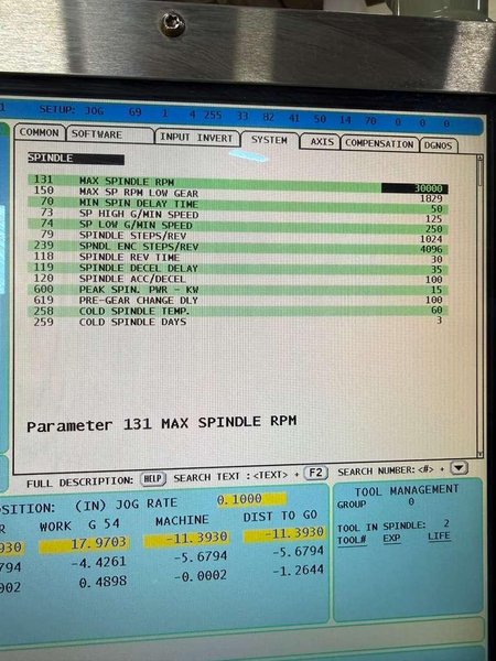 Haas VF-2 CNC Vertical Machining Center – 30,000 RPM, WIPS, Linear Scales Mill