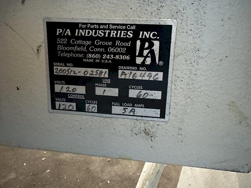 400 LB X 8&quot; PA INDUSTRIES MOTORIZED COIL REEL: STOCK #77520