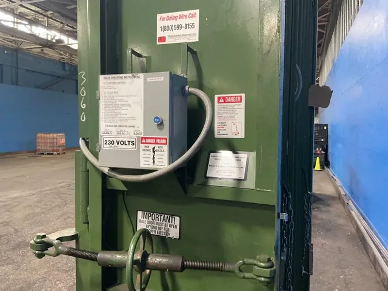 PTR BALER AND COMPACTOR COMPANY 29”X60” PRESS BALER  -  2300
