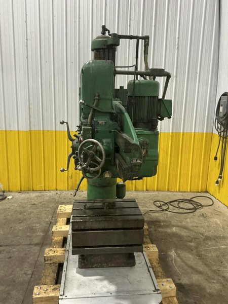 4' X 9' CARLTON MODEL #0A RADIAL ARM DRILL: YOBRO #25883