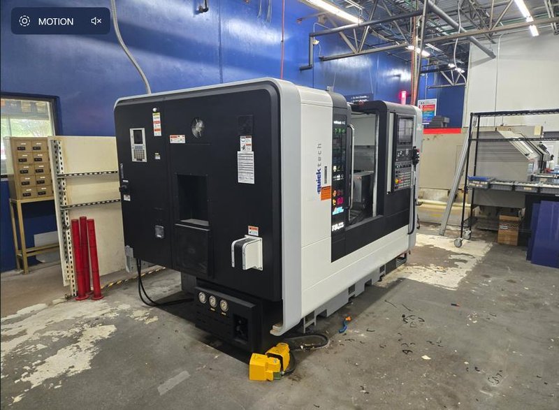 QuickTech T8 Hybrid 9-Axis Twin Spindle CNC Lathe, 2022 –  Chip Conveyor, Live Tooling, Sub-Spindle