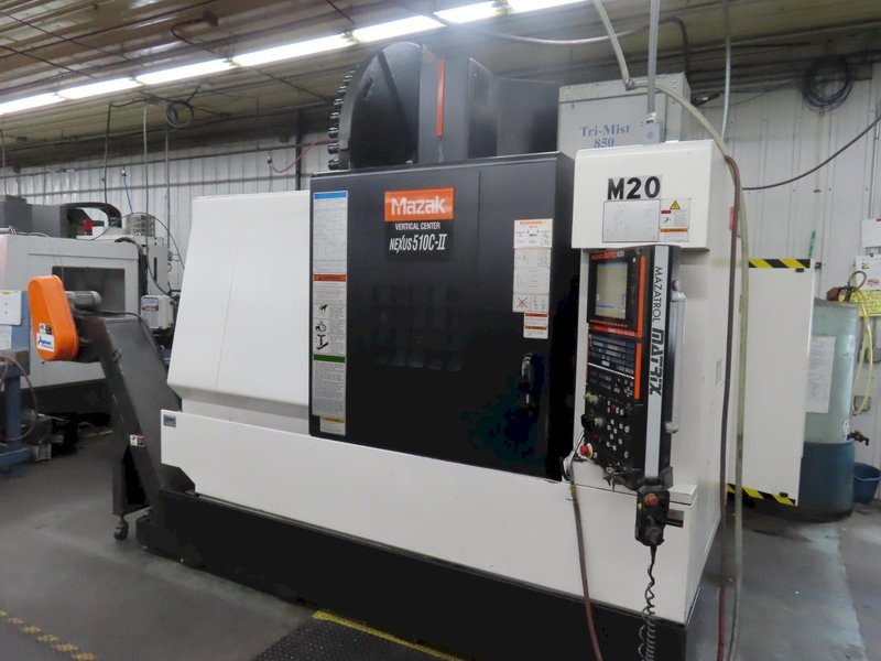 Mazak VNC 510C-II CNC Vertical Machining Center, Mazatrol Matrix CNC Control, Rotary Table, 4th Axis Drive, 12K RPM, 48 ATC, Probing and MORE!- Auction Item