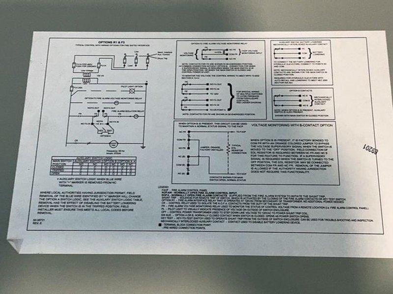 Siemens Elevator Disconnect Power Module Switch - Ecs1t1r1rf3nb
