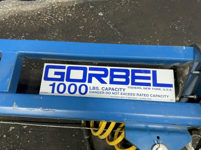 GORBEL 1000 LBS WORKSTATION BRIDGE CRANE W/ HOIST