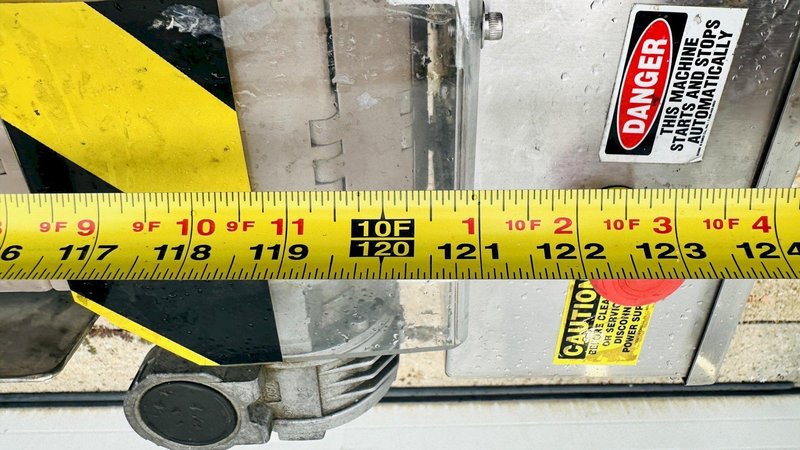 Inline Filling Systems  |  S.S. 4” x 10' Flattop Belt Conveyor / Smooth Top Belt