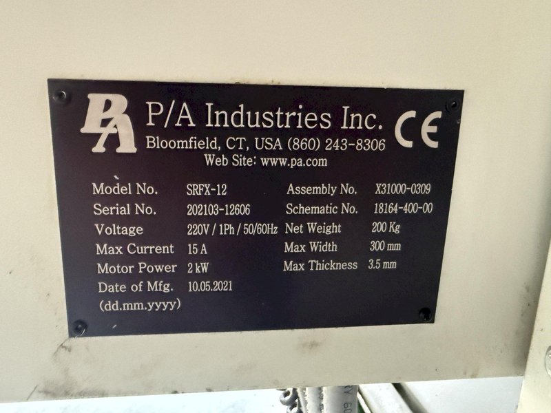 12” WIDE PA MODEL SRFX-12 350 ADVANTAGE COIL SERVO FEEDER &amp; CONTROL, NEW 2021: YOBRO #26032