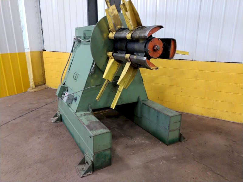 20,000 LB 10 TON X 36&quot; IOWA PRECISION MODEL #UCR20-36 MOTORIZED UNCOILER COIL REEL: STOCK #13455