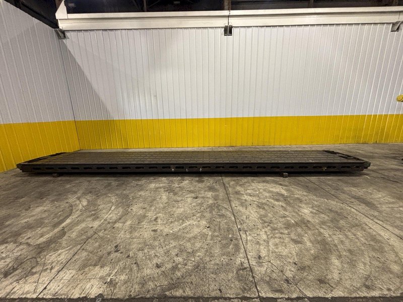 24&#039; X 4&#039; HEAVY DUTY T-SLOTTED PLANER MILL TABLE / FLOOR PLATE: STOCK #23014