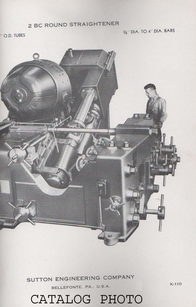 6" #2BC 5 ROLL SUTTON STRAIGHTENER: STOCK #58156