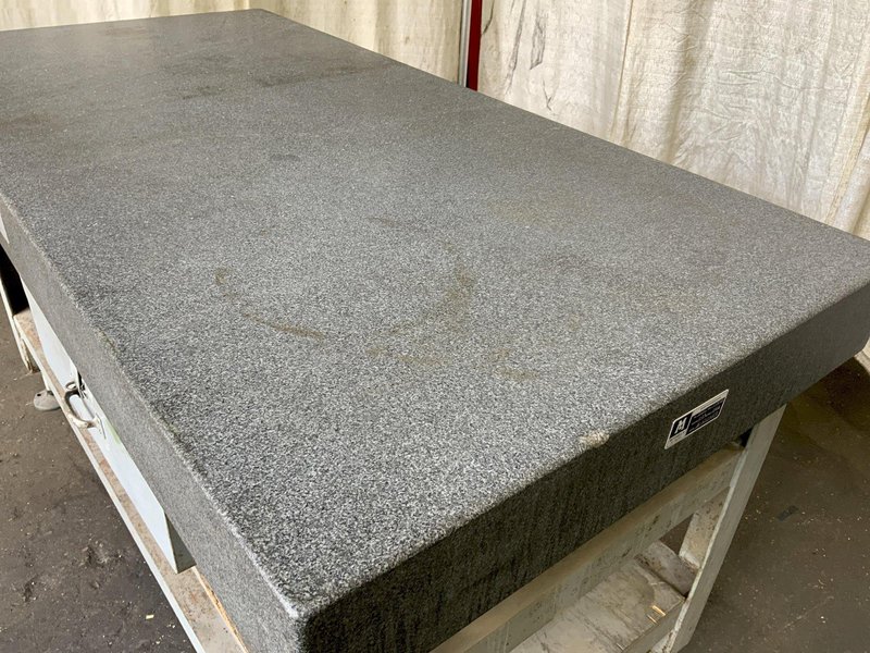 36" X 72" PRATT AND WHITNEY BLACK GRANITE SURFACE PLATE W/ STAND: STOCK #81387