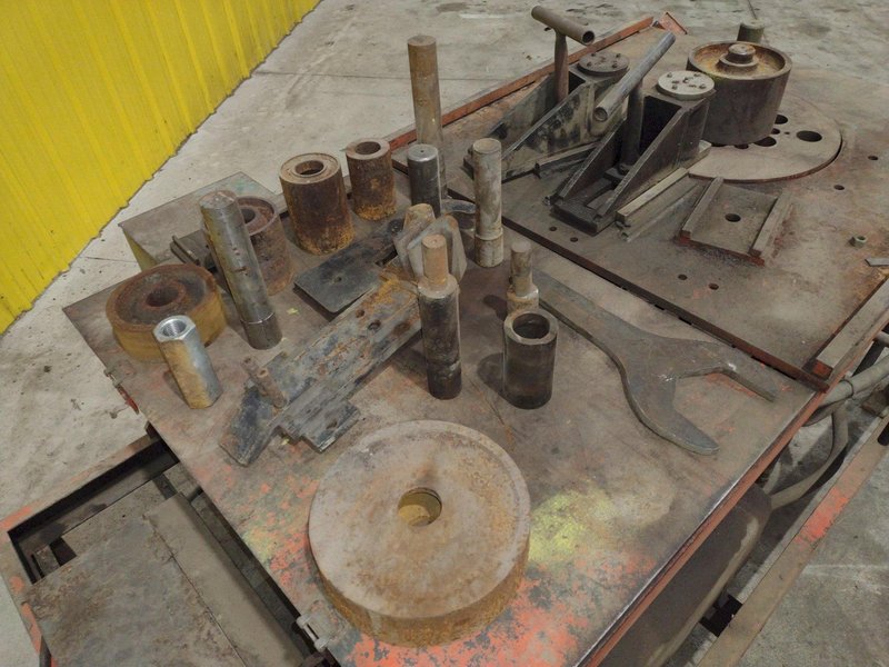 #11 IRON MASTER HYDRAULIC ROTARY REBAR BENDER &amp; BAR SHEAR: STOCK 22436