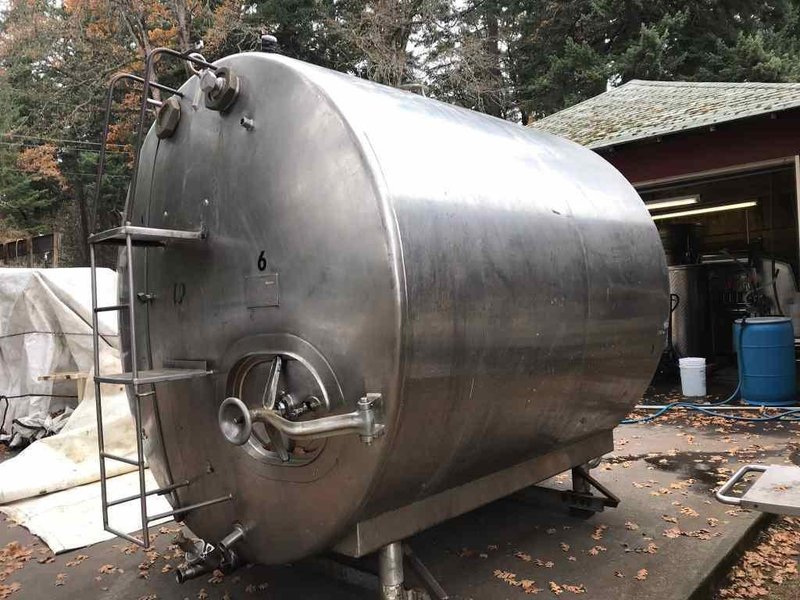 Stainless Steel 2,000 Gallon Insulated Reactor w/ Agitation 1 HP Motor, 1948