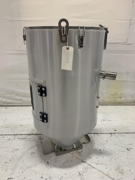 New AEC Drying Hopper, WH75, Approx. 75 lb Capacity, Insulated, Stainless Steel