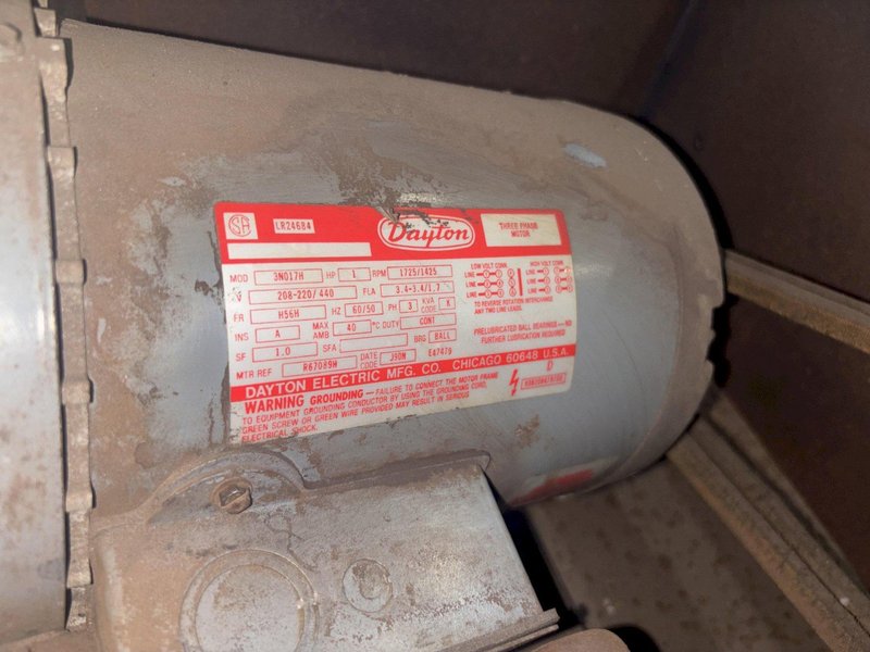 LS INDUSTRIES BARREL TYPE TUMBLE BLAST MACHINE &amp; DUST COLLECTOR: YOBRO #24013