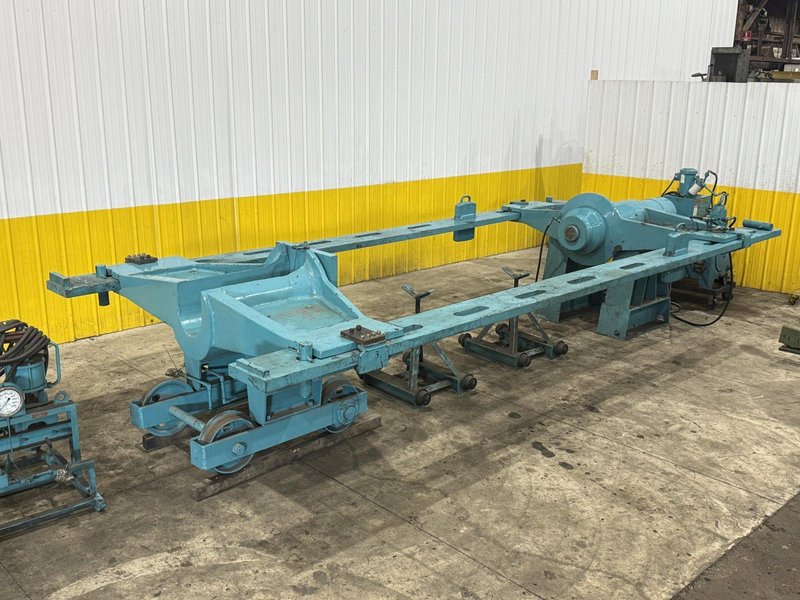 500 TON DRILL QUIP HORIZONTAL HYDRAULIC WHEEL PRESS WITH VICKERS HYDRAULIC UNIT: STOCK #23422