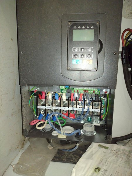 48” WIDE x 30 HP MECHANICAL IN-LINE COIL PRESS &amp; SHEAR WITH PLC VARIABLE SPEED DRIVE: STOCK #22968