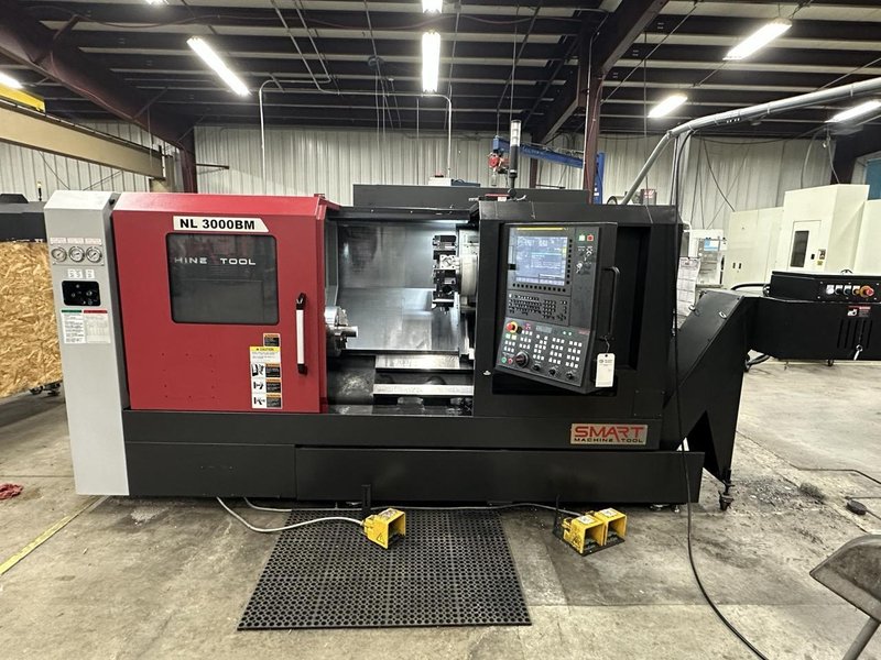 Smart NL3000BM CNC Lathe, 2023 – 12″ Chuck, Live Tooling, Programmable Tailstock, Box Ways, Chip Conveyor