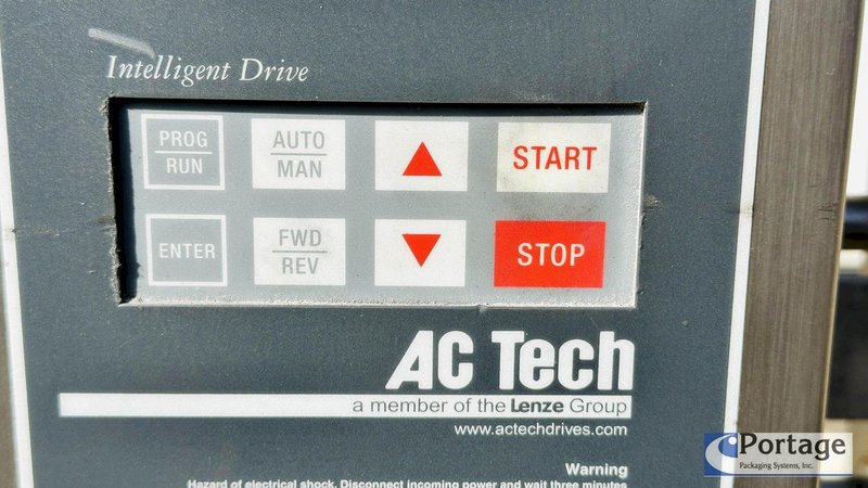 Dorner 7200 Series Sanitary  S.S. Conveyor  |  6” x 72" Up Conveyor with VFD Control