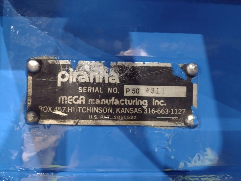 50 TON PIRANHA MODEL #P50 HYDRAULIC IRONWORKER: STOCK #23214