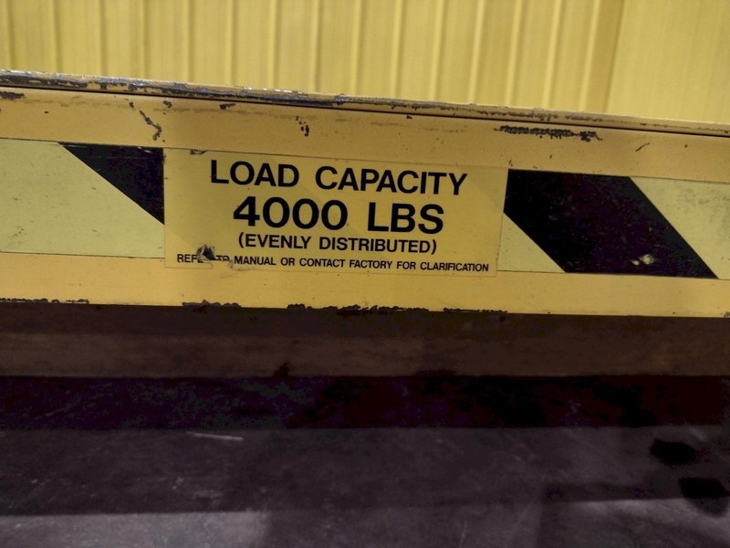 4,000 LBS X 72" X 72" LIFT PRODUCTS MODEL #LPT4W-040-36 SCISSOR LIFT TABLE: YOBRO #24989