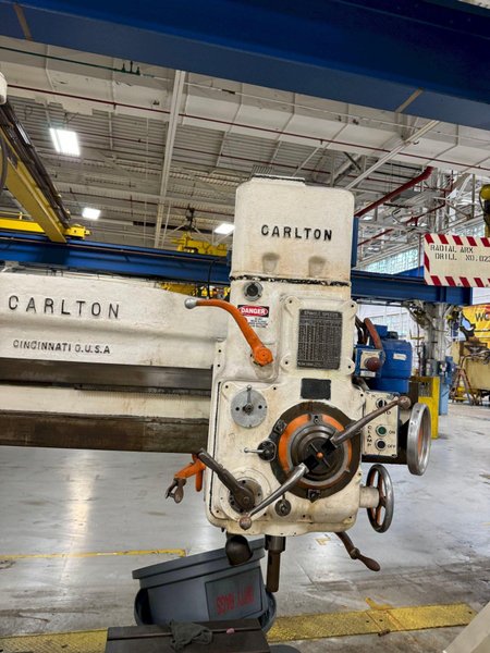 5&#039; X 11&quot; CARLTON RADIAL ARM DRILL. STOCK # 0893924