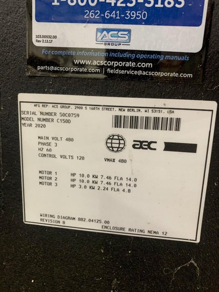 AEC 50 Ton Chiller System, GPRC175 with Remote Condenser and C150 Chiller Tank Set