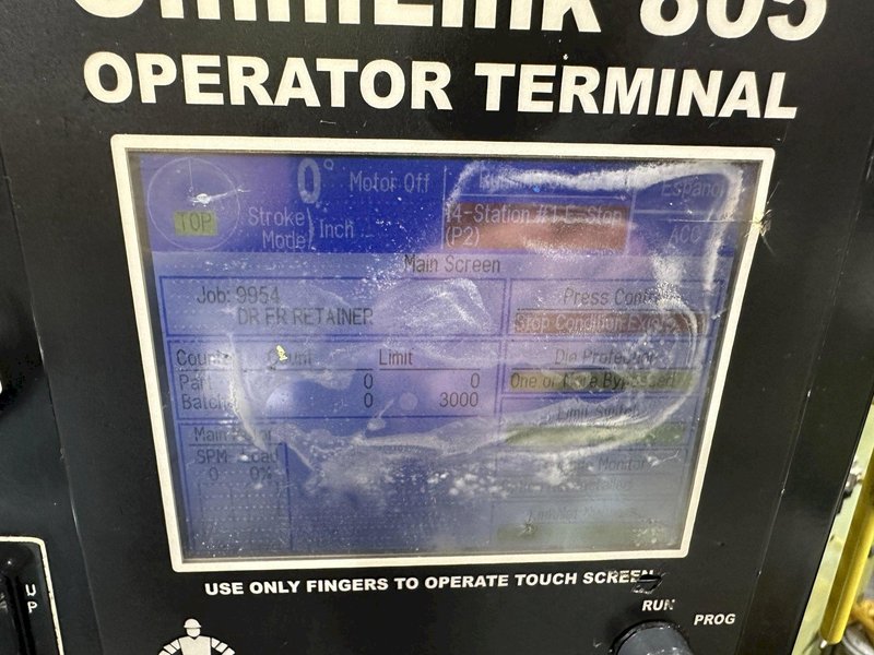 220 TON AIDA #NCI-200(2) PRESS LINE, COMPLETE WITH CWP SPACE-SAVER COIL FEED LINE: STOCK #22209