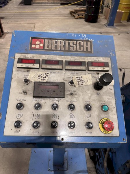 Bertsch Model 25-12 (1/4&quot; x 12&#039;) 4 Roll Plate Bending Roller