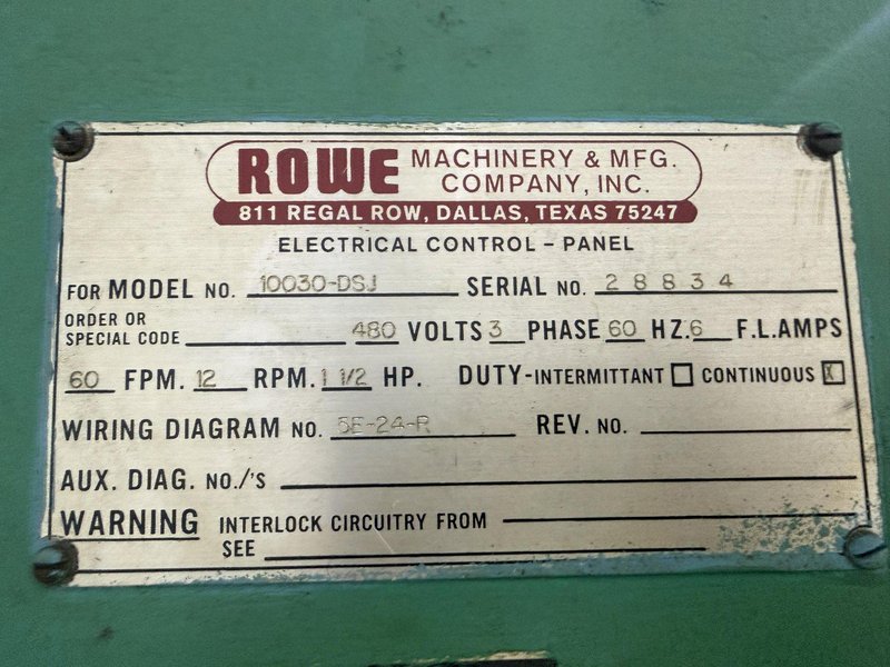10,000 LBS X 24" X .105" ROWE ENTRY SERVO FEED LINE, COIL CAR, REEL, STRAIGHTENER, INDRAMAT SERVO FEED: YOBRO #24518