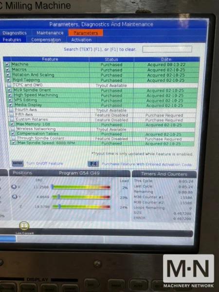 HAAS TM-1 CNC Vertical Machining Center, 2017
