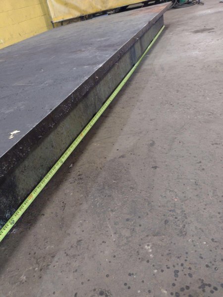 12&#039; X 6&#039; STEEL LAYOUT TABLE PLATE: STOCK #23783