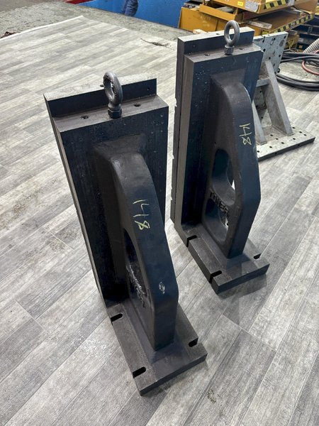 1 SET OF 10&quot; X 16&quot; X 32&quot; HIGH HEAVY DUTY DRILLED AND TAPPED ANGLE PLATES: STOCK #78183