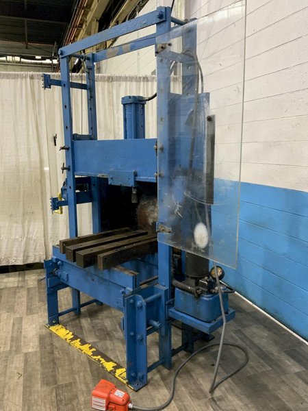 50 TON OTC HYDRAULIC TRAVELING BED H-FRAME PRESS: STOCK #80782