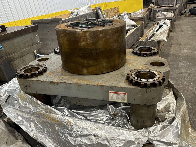 3000 TON NATIONAL (CROSBY GROUP) 4-POST HYDRAULIC PRESS / WIRE ROPE SWAGING MACHINE: STOCK #19450