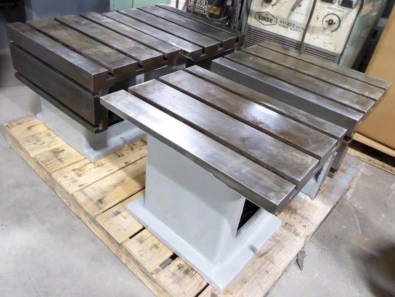 Box Drill Table, 18&quot; x 24&quot; Top (3) T-Slots, 10&quot; x 24&quot; Side (2) T-slots, 18&quot;H, New-Never Used, (3) Available
