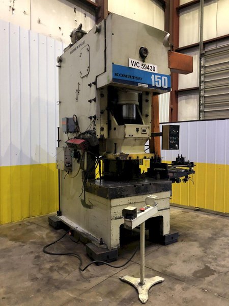 150 TON KOMATSU OBS GAP FRAME PRESS, 7.87" STROKE: STOCK 16340