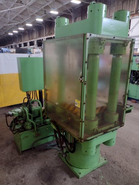 300 TON KOHSHIN MODEL #300TF HYDRAULIC 4-POST PRESS 6.5" STROKE: STOCK #16214