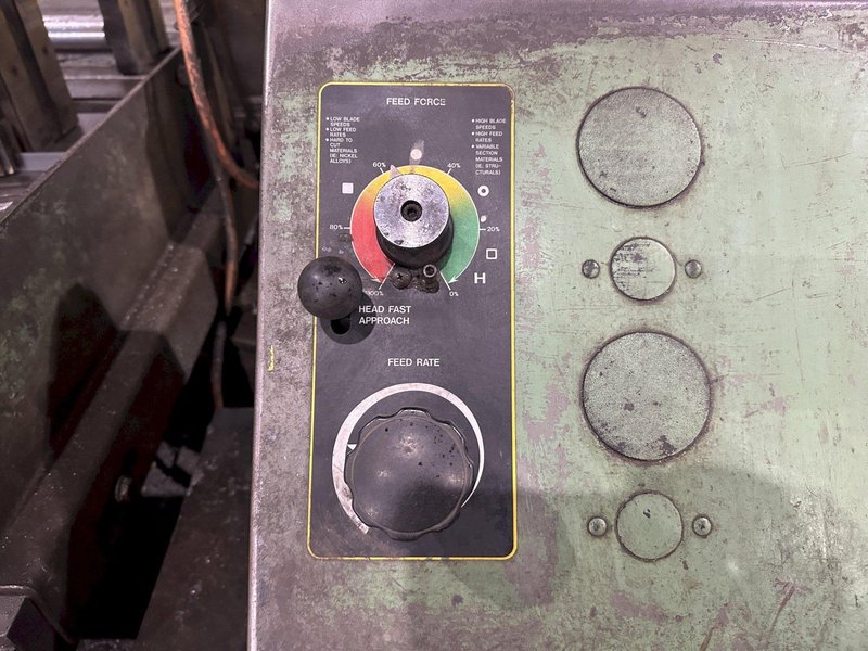 16" x 16" HYD-MECH MODEL #M-16A FULLY AUTOMATIC HORIZONTAL BANDSAW WITH POWER MITRE SWIVEL: STOCK #23105