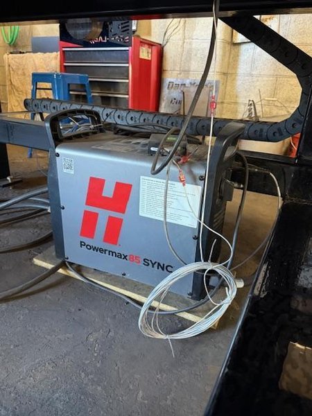 5’x10′ Starlab CNC Plasma Table, 2012 – 85 Amp Hypertherm Sync 85, Water Table, Flashcut OS and Controllers