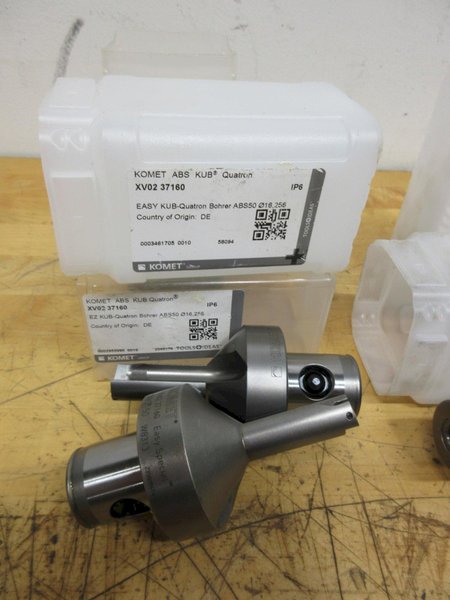 Komet ABS50 Inserted Drill Bodies KUB Quatron, (8pcs) ***NIB*** , Sizes 16.25mm - 37.5mm- Auction Item