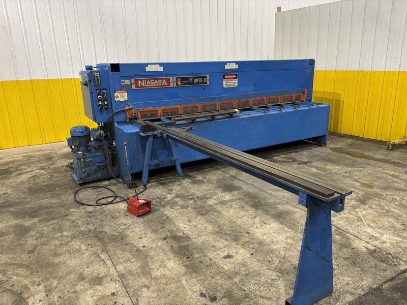 10&#039; X 10 GAUGE NIAGARA MODEL #SPARTAN SP10-10 HYDRAULIC SHEAR: STOCK #22633