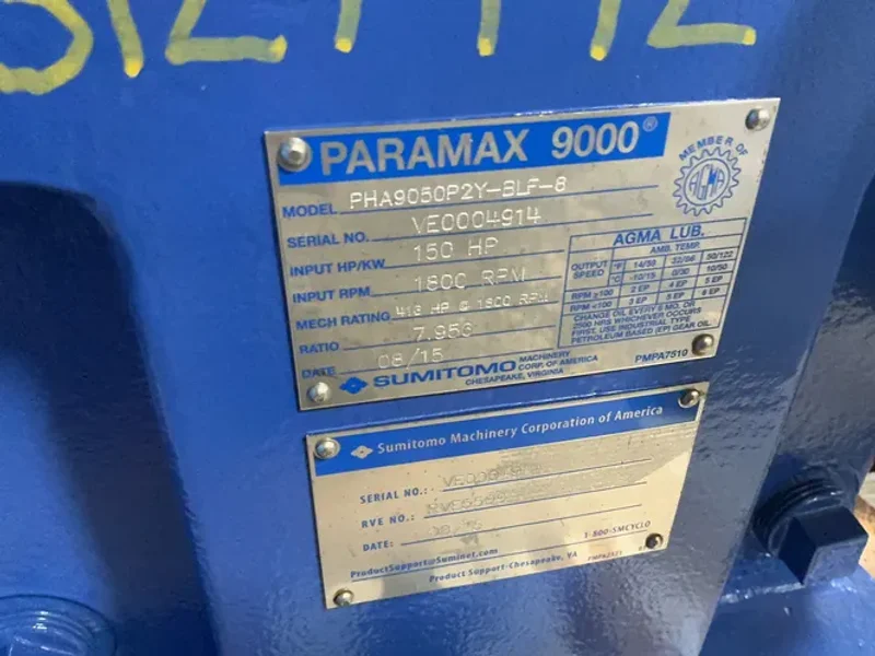 Sumitomo 150 Hp Gear Reducer - Pha9050p2y-blf-8