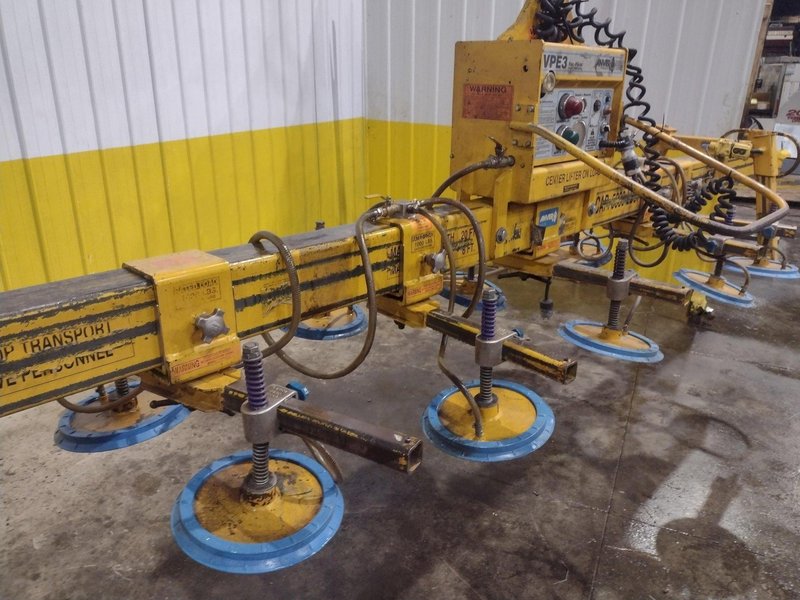 5,000 LBS ANVER MODEL #E500M10-200-5/44 VACUUM SHEET LIFTER:YOBRO #25016