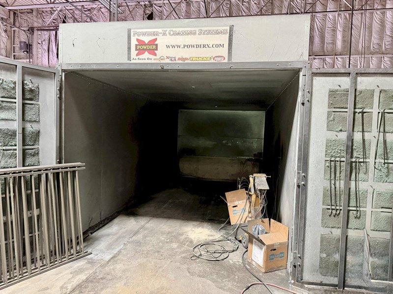 118" X 243" POWDER-X POWDER COATING BOOTH. STOCK # 0760526