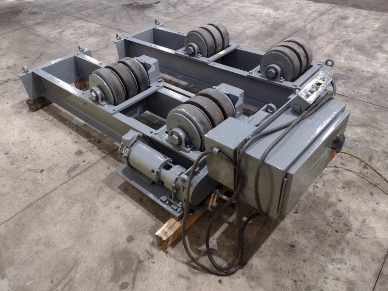 20 TON ARONSON MODEL #WWR-20 POWERED TANK TURNING ROLL SET WITH DRIVE &amp; IDLER: STOCK #22313