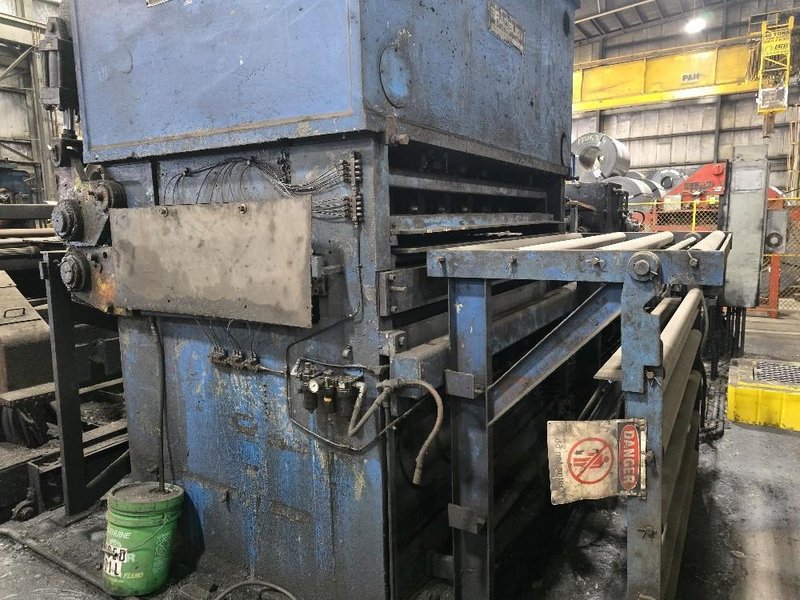 72" x .250" x 80,000# BRADBURY CUT TO LENGTH LINE