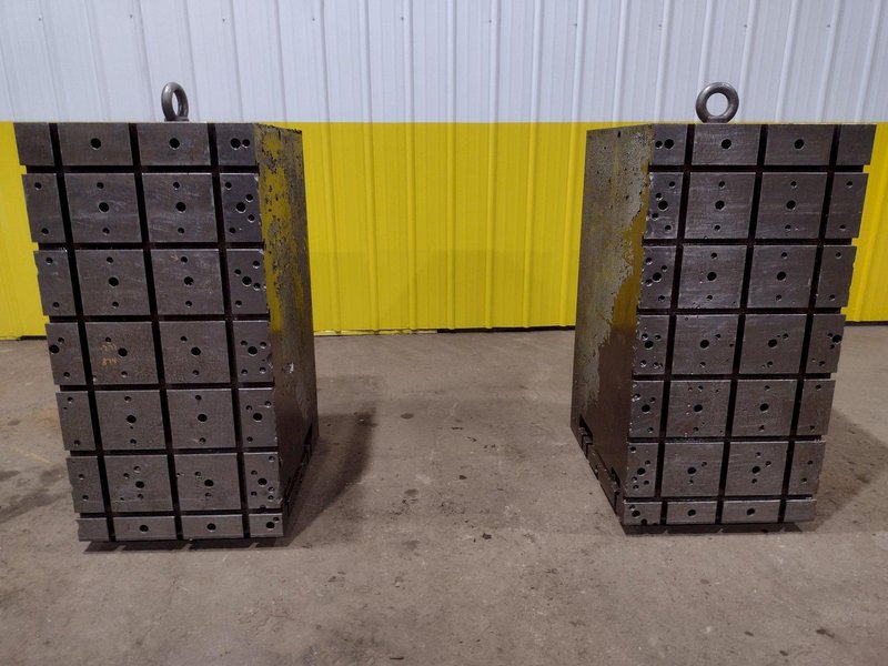 48&quot; X 24&quot; X 30&quot; ANGLE PLATES SET OF (2) T-SLOTTED BLOCKS: STOCK #19048